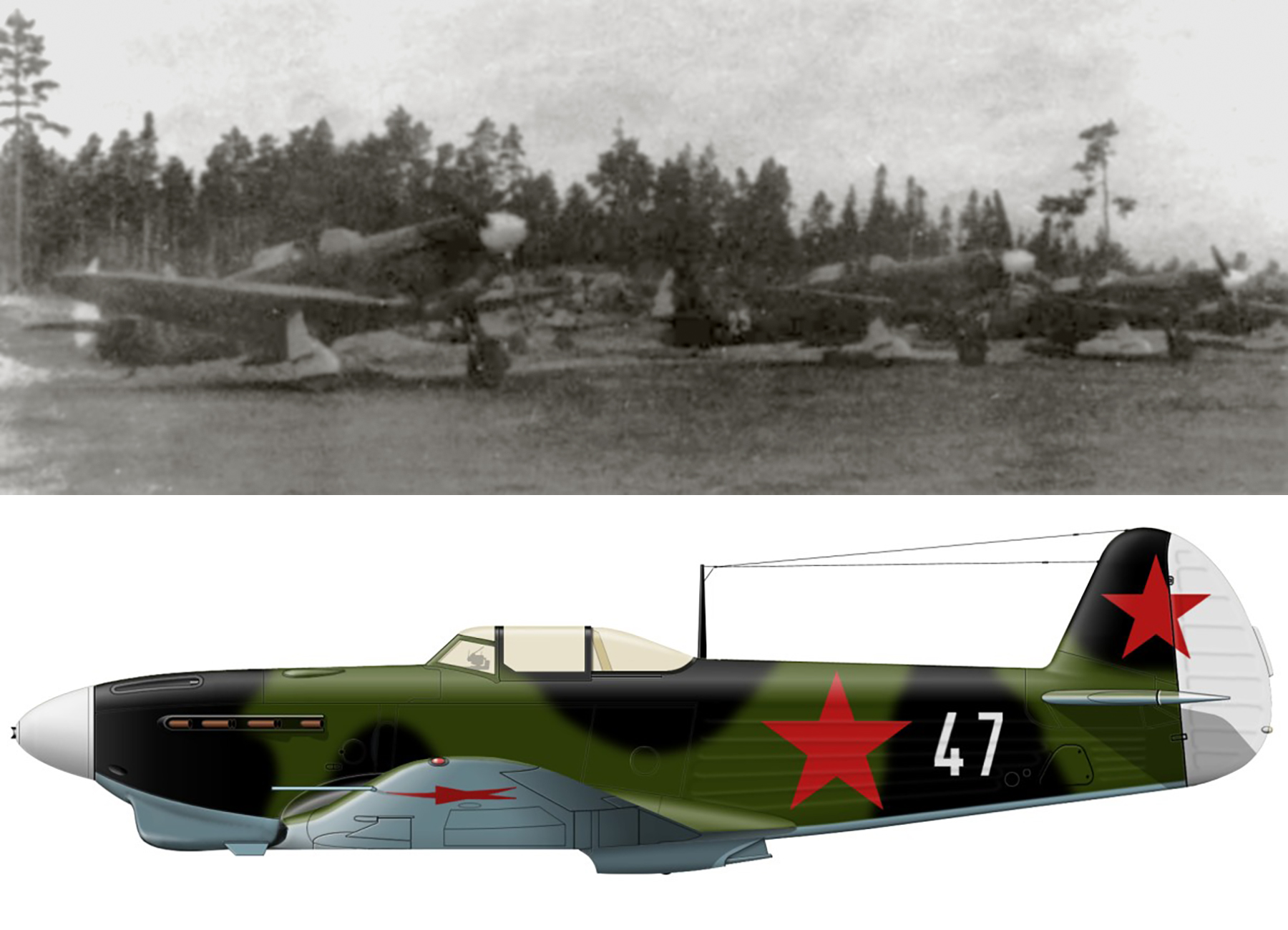 Yakovlev Yak 1B 3GvIAP White 25 Lavensaari airfield Jul Aug 1943 01