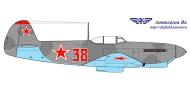 Asisbiz Yakovlev Yak 1B 197IAP 3243IAD Red 38 belly landed Pitkyaranta area Karelian front July 1944 0A