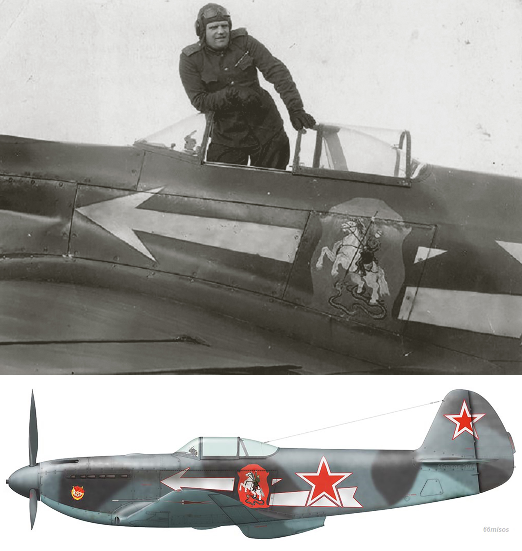 [Zvezda] 1/48 - Yakovlev Yak-3 Normandie Niemen   (yak3) - Page 2 Yakovlev-Yak-3-303IAD-with-MajGen-Georgii-N-Zakharov-CO-East-Prussia-early-1945-03