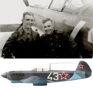 Asisbiz Yakovlev Yak 9 163IAP 336IAD Silver 43 with Anatoly Sergeevich Morozov Baltic Front 1944 0B