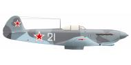 Asisbiz Yakovlev Yak 9 628IAP 10IAK White 21 with Vladimir Nikitovich Abramov Southern front 1944 0A