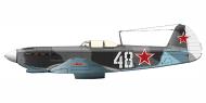 Asisbiz Yakovlev Yak 9M 21IAP CBF White 48 Flying Lieutenant ND Gray October 1944 0A