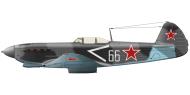 Asisbiz Yakovlev Yak 9T 149GvIAP 294IAD Chevron White 66 Ukrainian Front 1944 0B