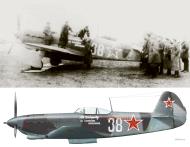 Asisbiz Yakovlev Yak 9T 728IAP White 38 flown by AI Vybornov Poland 2nd Sep 1944 0B