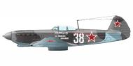 Asisbiz Yakovlev Yak 9T 728IAP White 38 flown by AI Vybornov Poland 2nd Sep 1944 0E