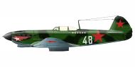 Asisbiz Yakovlev Yak 9T 812IAP White 48 flown by Flying Lieutenant AM Mashenkin fall of 1943 0A