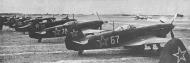 Asisbiz Yakovlev Yak 9T White 67 with 78 and 52 lined up 1944 01