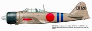 Asisbiz Mitsubishi A6M2 21 Zero JNAF 1st Koku Kantai BII 120 Shigenori Nishikaichi Hiryu 1941 0B