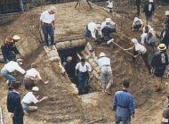 Asisbiz Japanese preparations show an air raid shelter being built in Japan September 1940 01