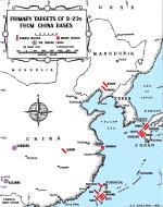 Asisbiz Map of Boeing B 29 bomber bases in China and the main targets they attacked in East Asia during Operation Matterhorn 01