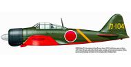 Asisbiz Mitsubishi A6M2 21 Zero JNAF Kasumigaura Flying Group h 104 Tokyo Japan 1943 0A