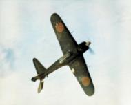 Asisbiz Japanese Kamikaze Zeke crashing very near USS Essex (CV 9) off Okinawa 14th May 1945 80 G 324120