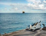 Asisbiz Japanese Zeke Kamikaze attacks US Suwannee (CVE 27) seen from USS Sangamon (CVE 26) off Samar on 26th Oct 1944 80 G 270617