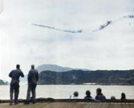 Asisbiz Japanese kamikaze shot down while attempting to attack USS Wake Island (CVE 65) off Okinawa 16th April 1945 80 G 339259