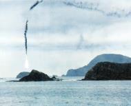 Asisbiz Japanese kamikaze shot down while attempting to attack USS Wake Island (CVE 65) off Okinawa 16th April 1945 80 G 339262