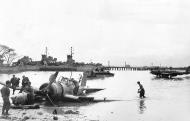 Asisbiz Two wrecked Jap float planes at Puerto Princesa Palawan Island Philippines 1st Mar 1945 01