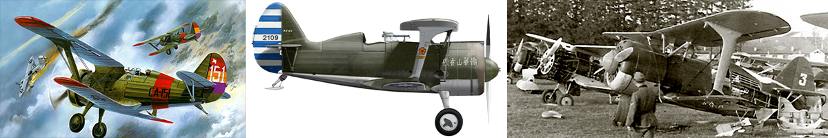 Soviet Airforce Polikarpov I-15 aircraft models