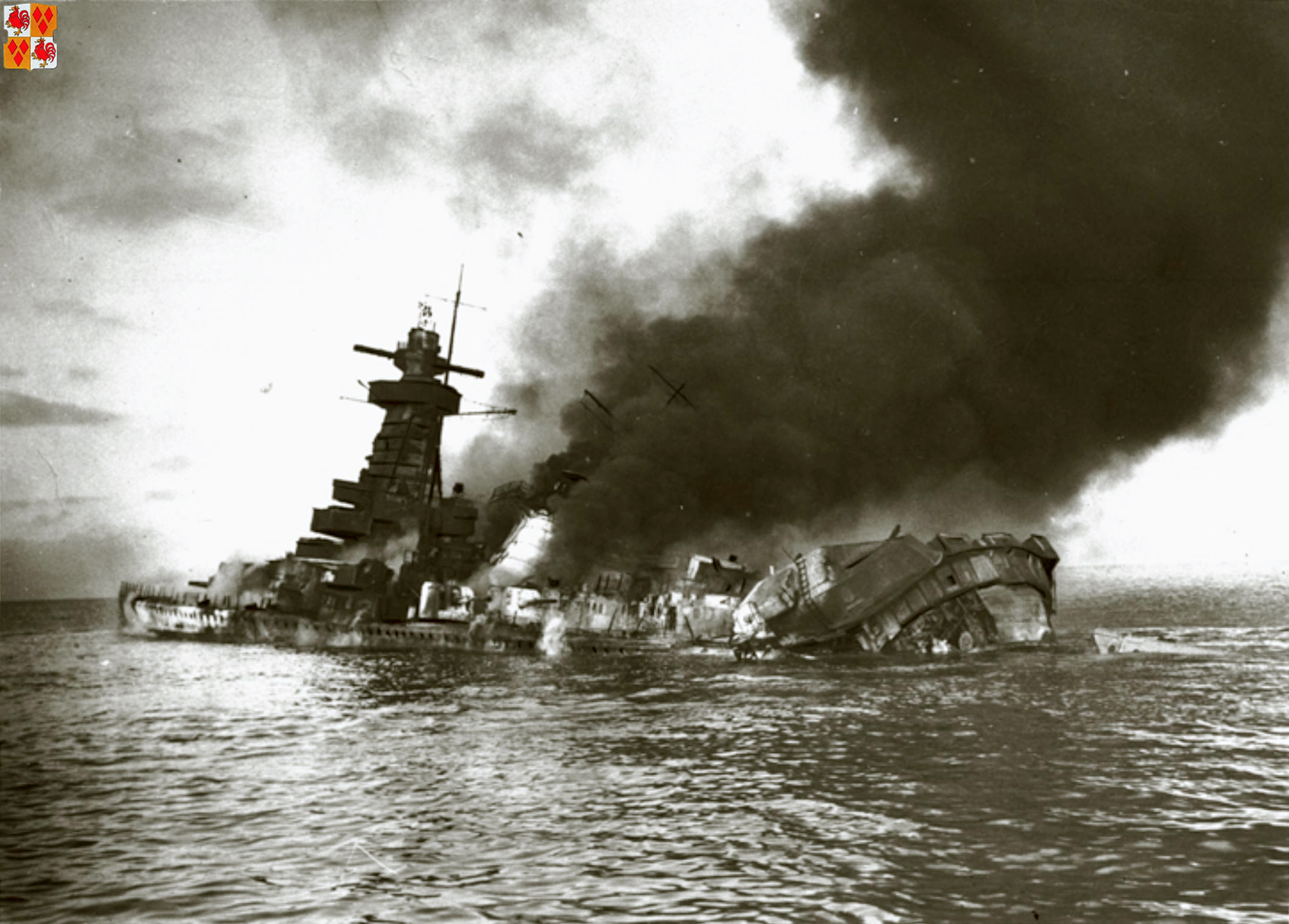 Admiral Graf Spee shortly after her scuttling 17th Dec 1939 wiki 01