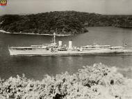 Asisbiz Kriegsmarine German light cruiser KMS Emden at Trincomalee Ceylon IWM HU1055