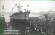 Asisbiz Kriegsmarine German light cruiser KMS Emden at the time of her launch Wilhelmshaven Germany 1925 ebay 01