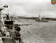 Asisbiz Kriegsmarine German light cruiser KMS Emden going up the Yangtze River to Nanking China 1931 NH50938