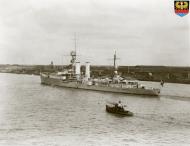 Asisbiz Kriegsmarine German light cruiser KMS Emden going up the Yangtze River to Nanking China 1931 NH50939