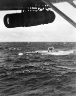 Asisbiz German U boat U 570 type VIIc submarine surrendering after a attack by RAF 269Sqn Hudson off Iceland at 10.50am on 27th Aug 1941 01