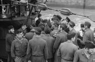 Asisbiz German U boat submarine U 73 Commander Helmut Rosenbaum after his 8th cruise returns to Saint Nazaire France 1941 01