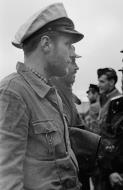 Asisbiz German U boat submarine U 74 Commander Eitel Friedrich Kentrat in Saint Nazaire France 1941 01