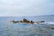 Asisbiz German U boat submarine U 83 returning to Brest submarine pens seen from minesweeper Sperrbrecher 1941 03