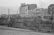 Asisbiz German U boat submarines U 73 U 77 U 85 U 101 and U 751 with only 4 visible prior to leaving Saint Nazaire 11th Oct 1941 02