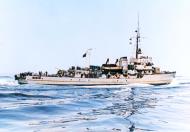 Asisbiz German U boat type 35 minesweepers underway off the Norwegian coast during WWII NH 71335
