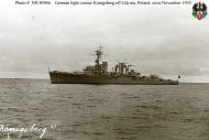 Asisbiz Kriegsmarine light cruiser KMS Konigsberg off Gdynia Poland 1935 NH80966