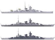 Asisbiz Kriegsmarine battlecruisers KMS Scharnhorst profile 0B