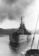 Asisbiz Kriegsmarine KMS German Navy battleship Tirpitz in Norwegian waters NH 71318