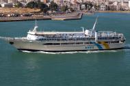 Asisbiz MS AG Nektarios IMO 8969343 Anes Ferries leaving Piraeus Port of Athens Greece 03