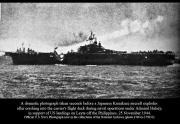 CV 9 USS Essex during Kamikaze attack Philippines 25 Nov 1944 01