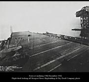 CV 9 USS Essex just after launch at Newport News Shipbuilding July 31st 1942 05