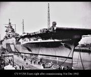 CV 9 USS Essex right after commissioning 31st Dec 1942 01