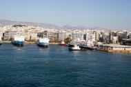 Asisbiz MS Rodanthi and Daliana GA Ferries with Yacht Sea Dream II docked Piraeus Port of Athens Greece 02