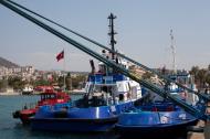 Asisbiz Tugboat Ixus IMO 9417878 Tugboat Kadifekale IMO 7022849 Kusadasi Liman Harbor Aegean Turkey 01