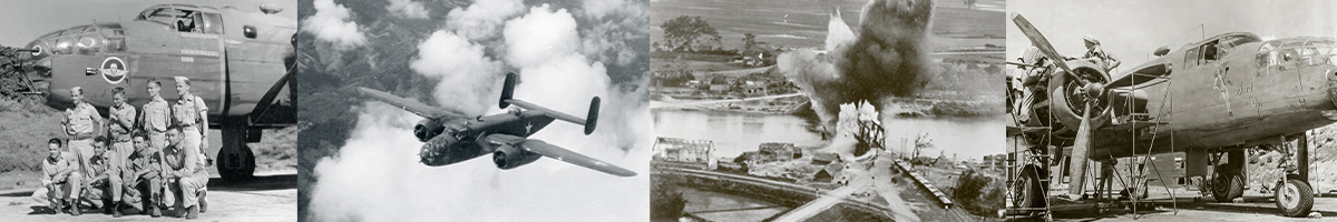 341th Bombardment Group B-25 Mitchell photo gallery header