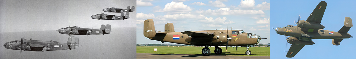 Dutch NEIAF B-25 Mitchells photo gallery header