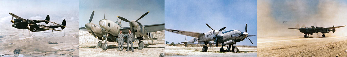 MTO Mediterranean Theater of Operations P-38 Lightning photo gallery header