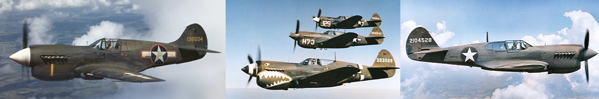 USAAF Curtiss P-40 Warhawk photo gallery header