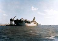 Asisbiz USS Antietam (CV 36) in port 28th July 1951 NH 85103