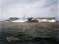 Asisbiz USS Bataan (CVL 29) off the Philadelphia Navy Yard Pennsylvania wearing camouflage measure 32 33 series design 8A 2nd March 1944 NH 45508