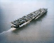 Asisbiz USS Bataan (CVL 29) wearing camouflage measure 32 33 series design 8A ferrying aircraft to Hawaii Oct 1944 03