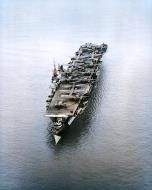 Asisbiz USS Bataan (CVL 29) wearing camouflage measure 32 33 series design 8A ferrying aircraft to Hawaii Oct 1944 04