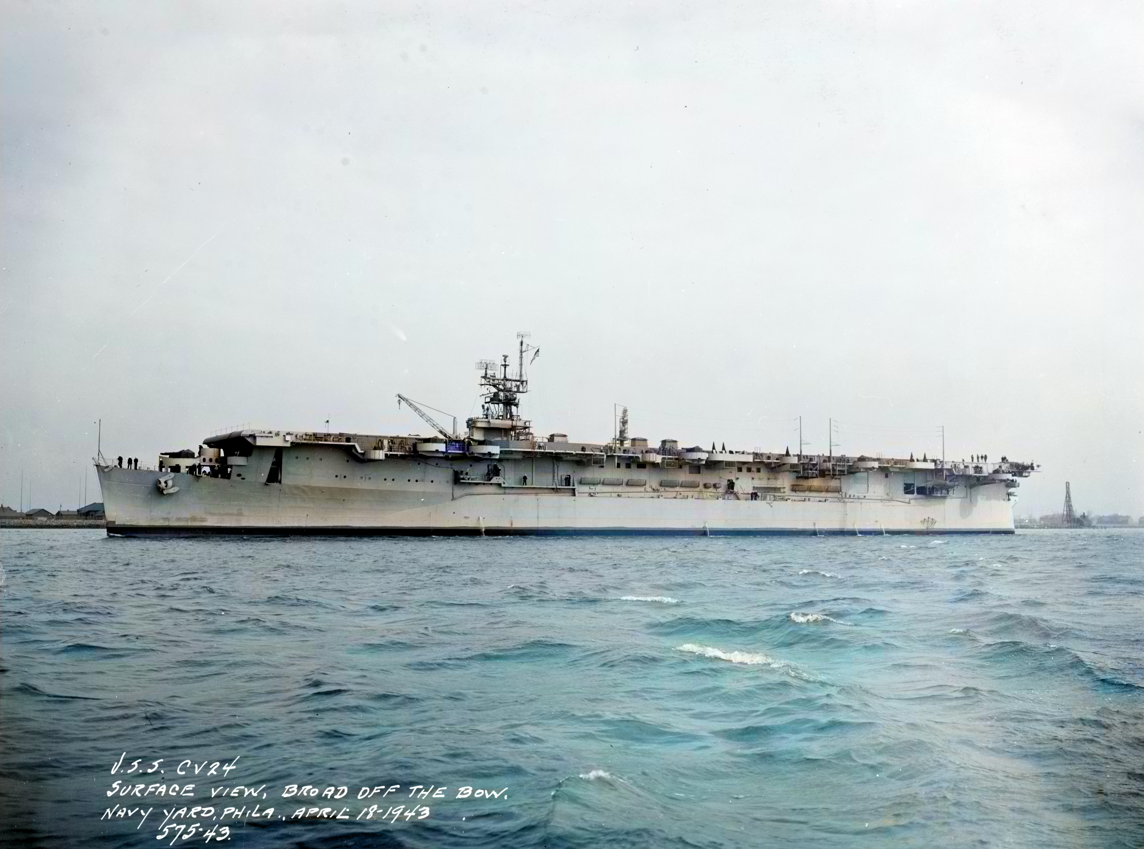 Asisbiz USS Belleau Wood (CVL 24) underway on 22nd Dec 1943 80 G 276768